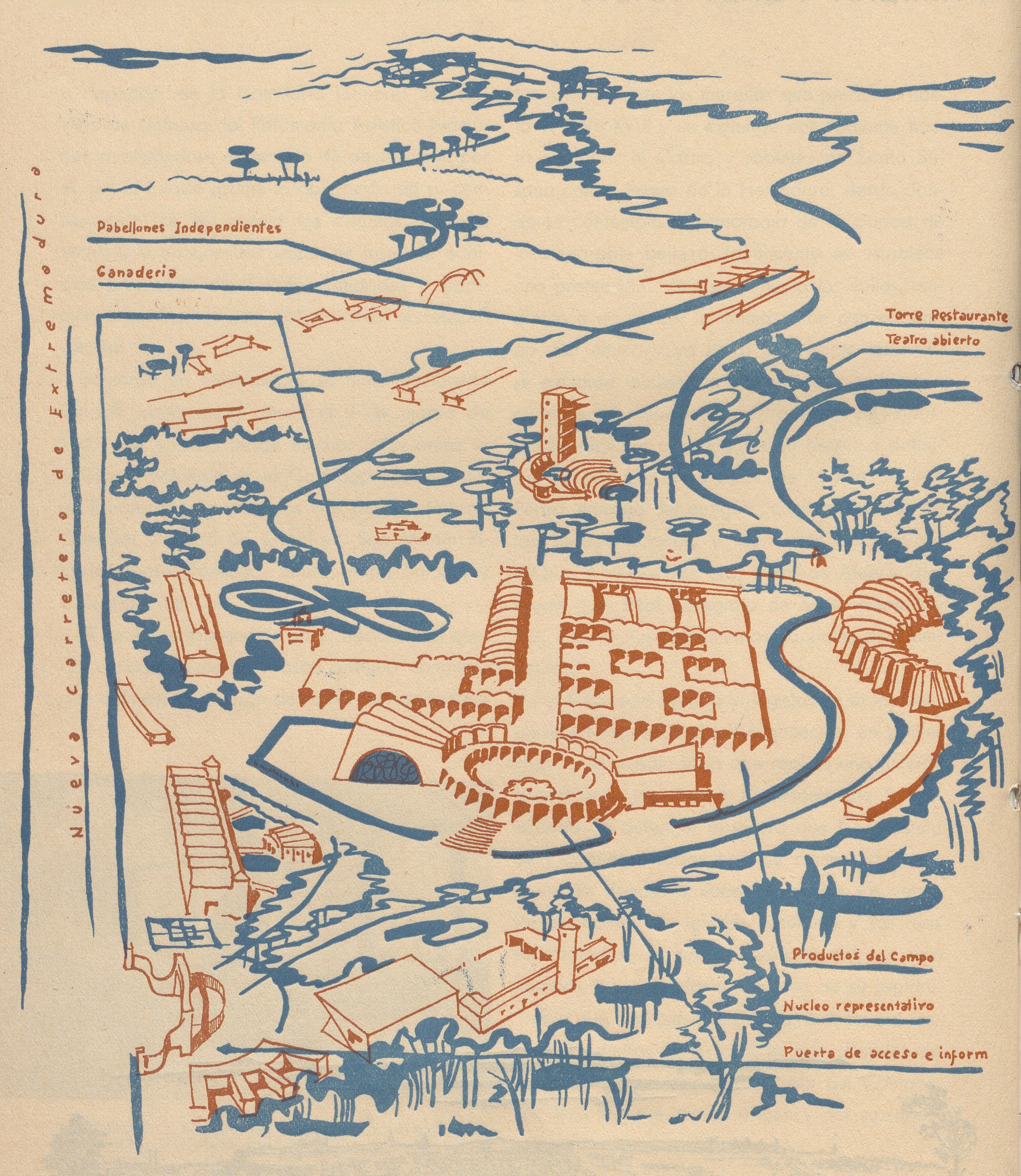 Francisco de Asís Cabrero, Dibujo de la Cornisa de Madrid (Informes de la Construcción, 1950), © Herederos de Francisco de Asís Cabrero Francisco de Asís Cabrero, Dibujo de la Cornisa de Madrid (Informes de la Construcción, 1950), © Herederos de Francisco de Asís Cabrero